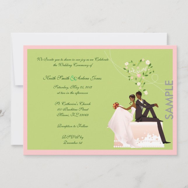 Wedding SAMPLE invitation (Front)