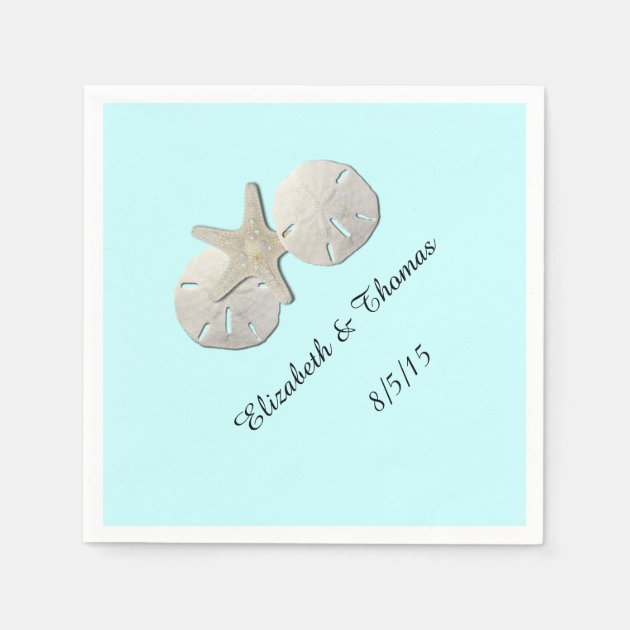 Wedding, Sand Dollar, Starfish, Custom Napkins