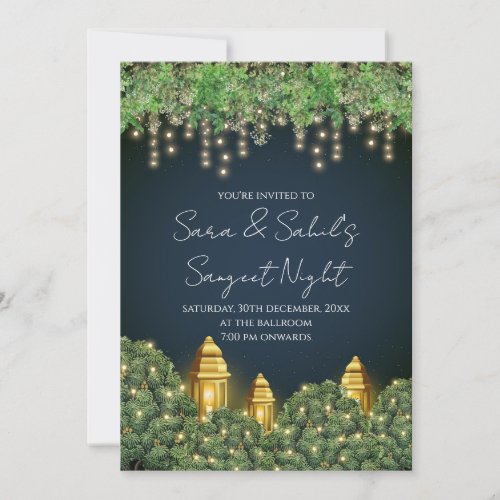 Wedding Sangeet invite  Digital Sangeet invites