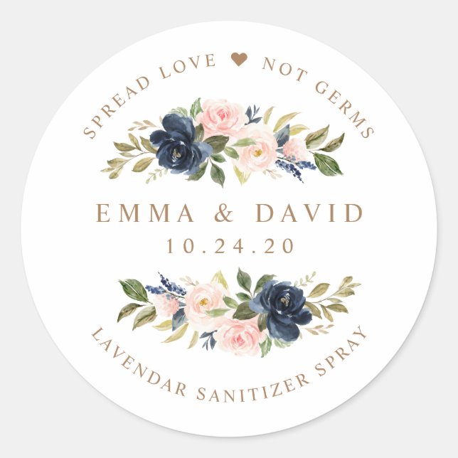 Wedding Sanitizer Labels (Front)
