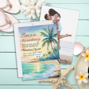 Wedding Save Date Photo Tropical Beach Save The Date