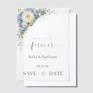 Wedding Save Date Vellum Overlay Invitations