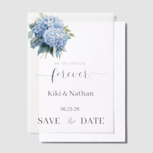 Wedding Save Date Vellum Overlay Invitations