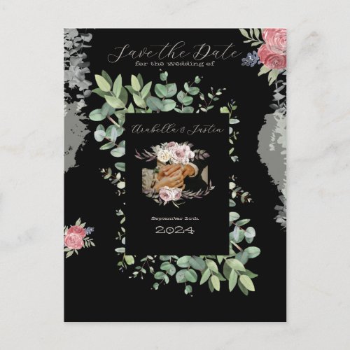 Wedding Save The Date Announcement Postcard