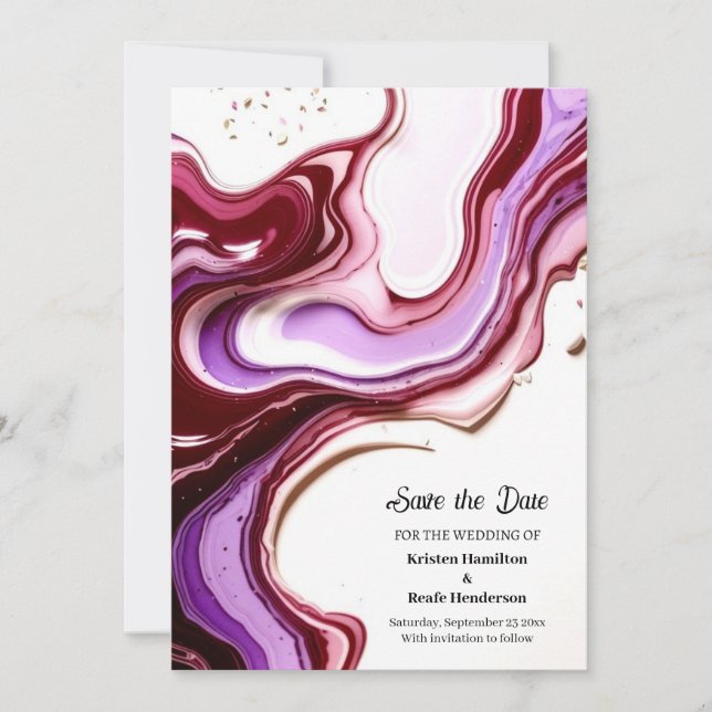 Wedding Save the Date Card (Front)