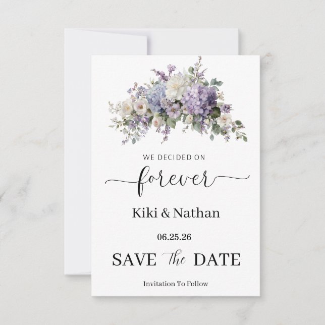 Wedding Save the Date Card (Front)
