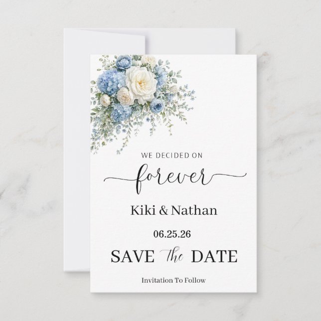 Wedding Save the Date Card (Front)