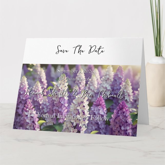Wedding Save the Date Card (Front)