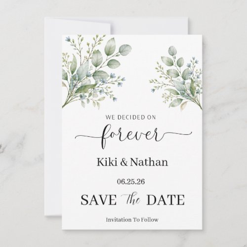 Wedding Save the Date Card