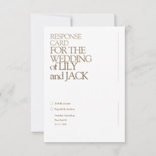 Wedding Save the Date Card with Photo RSVP