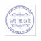 Wedding Save the Date Custom Heart Floral