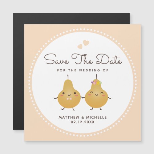Wedding Save The Date Cute Mr  Mrs Husband  Wife Magnetic Invitation