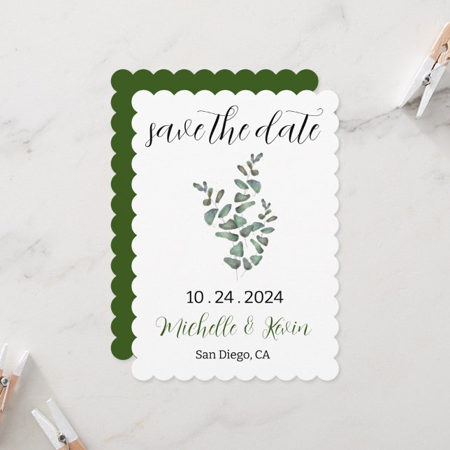 Wedding Save the Date - Eucalyptus (Creator Uploaded)