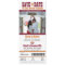 Wedding Save the Date Football Ticket