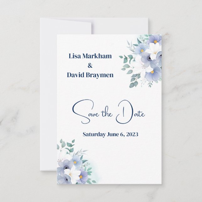 Wedding Save The Date Invitation (Front)