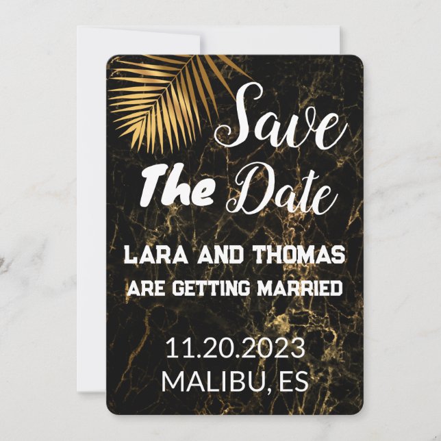 Wedding Save The Date Invitation (Front)