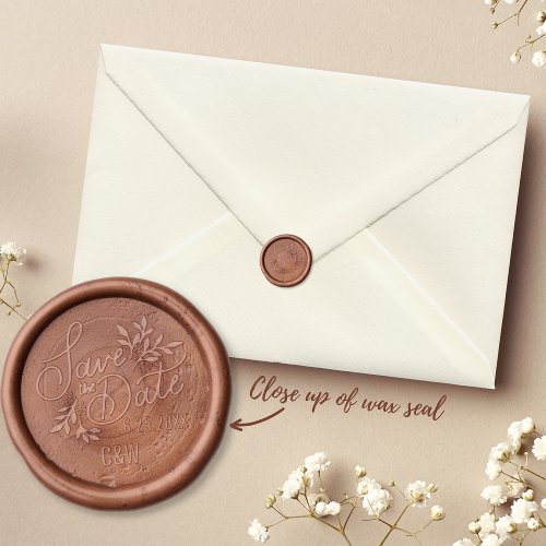 Wedding Save the Date Invitation Envelope Custom Wax Seal Stamp