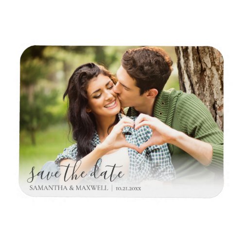 Wedding Save The Date Invitations with Photo Magnet