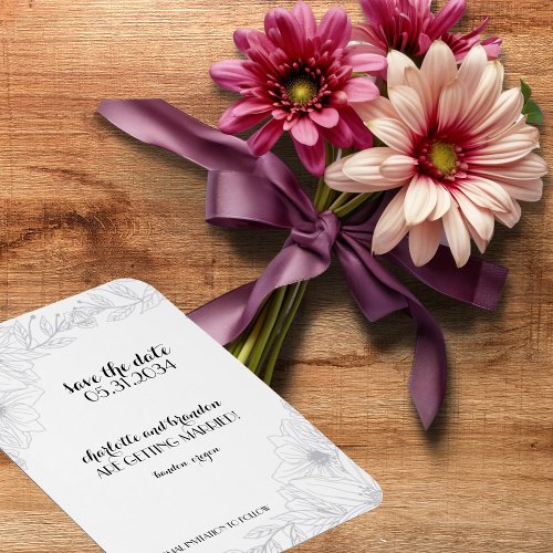 Wedding Save the Date Magnet