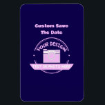 Wedding Save the Date Magnet, Custom Photo Fridge  Magnet<br><div class="desc">Celebrate your wedding with a custom photo save-the-date magnet - perfect fridge keepsake! Features: • multiple sizes 4x6 or 3"x4"flexible vinyl (won’t crack or peel) • Featured - 4x6 flexible vinyl (won’t crack or peel) • Vibrant photo/date printing (crisp & fade-resistant) • Strong magnetic backing (stays secure for years) Perfect...</div>