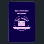 Wedding Save the Date Magnet, Custom Photo Fridge  Magnet<br><div class="desc">Celebrate your wedding with a custom photo save-the-date magnet - perfect fridge keepsake! Features: • multiple sizes 4x6 or 3"x4"flexible vinyl (won’t crack or peel) • Featured - 4x6 flexible vinyl (won’t crack or peel) • Vibrant photo/date printing (crisp & fade-resistant) • Strong magnetic backing (stays secure for years) Perfect...</div>