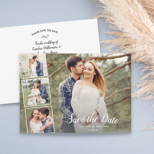 Wedding Save the Date Many Photos Collage Pretty