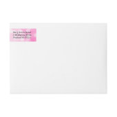 Wedding Save The Date Pink Glitter Lights Wrap Around Label (Front)