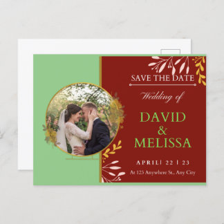 Wedding Save The Date Postcard