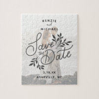 Wedding Save the Date Pretty Calligraphy Botanical