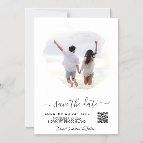*~* WEDDING SAVE the DATE  - QR code Website AR6 