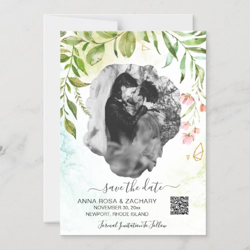  WEDDING SAVE the DATE QR code _ Website AR6 Magnetic Invitation