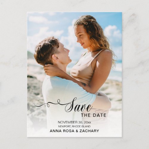 *~* WEDDING SAVE the DATE  - QR code Website AR6 Postcard