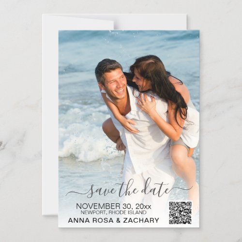  WEDDING SAVE the DATE _ QR Website AR6 Magnetic Invitation