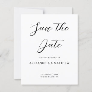 Wedding Save the Date Simple Invitation