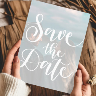 Wedding Save The Date Template With Photo