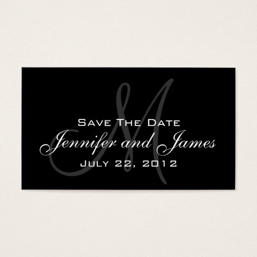 Customizable Wedding Save the Date Website Card Business Card