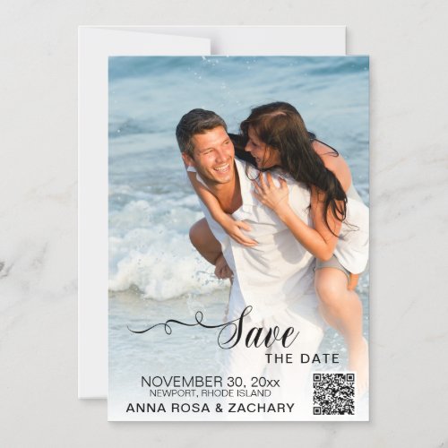  WEDDING SAVE the DATE  _ Website QR  AR6 Magnetic Invitation