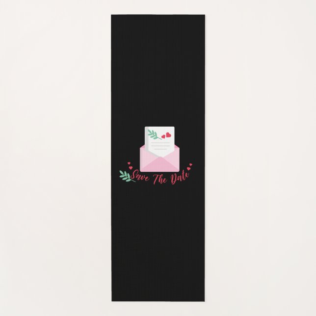 Wedding Save The Date Yoga Mat (Front)