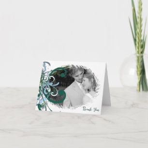 Wedding Save Your Date Your Photo Letterpress Thank You Card