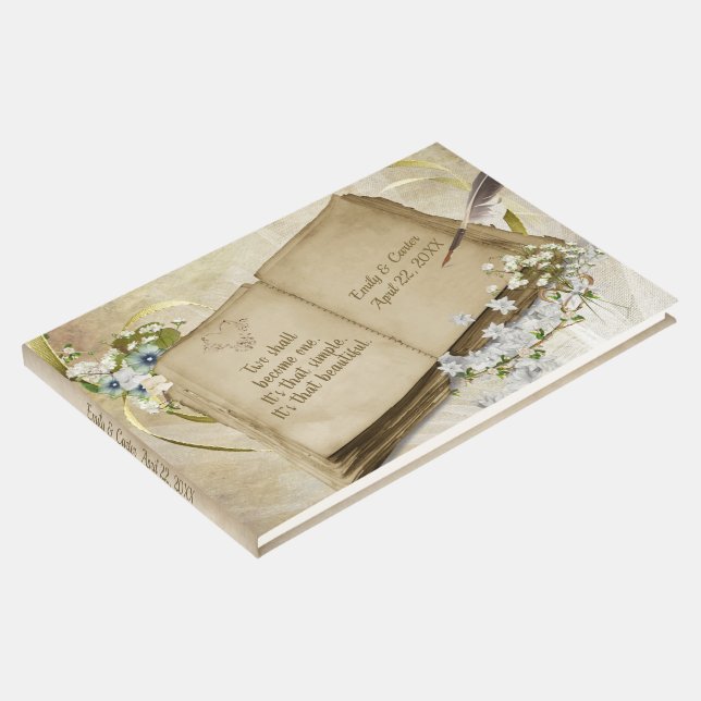 Wedding Scrapbook Album Wedding Guest Book (Corner)