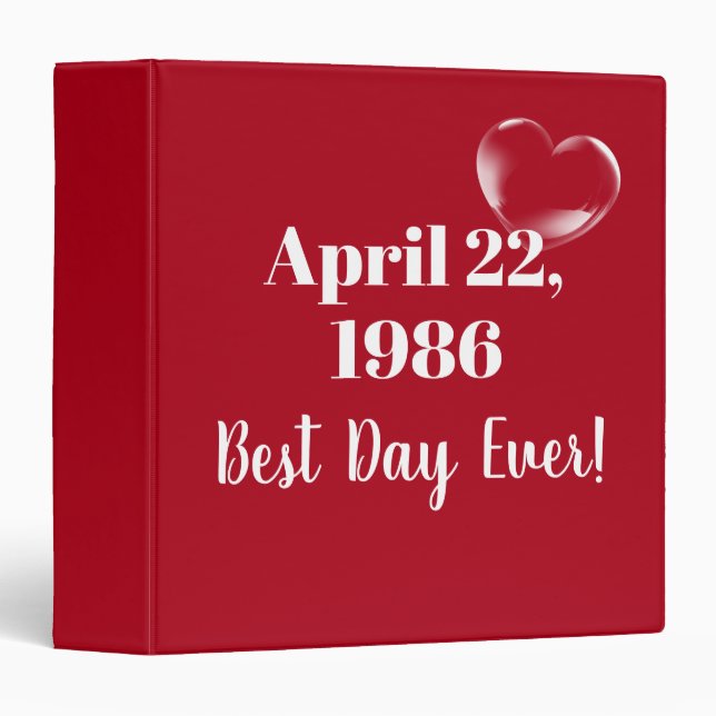 Wedding Scrapbook Bubble Heart  3 Ring Binder (Front/Spine)