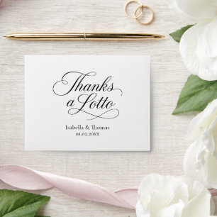Wedding Scratch Card Thanks a Lotto Favor Envelope
