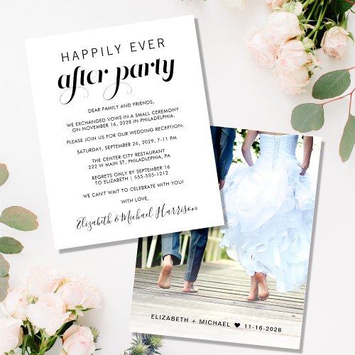Wedding Script Happily Ever After Party Photo 