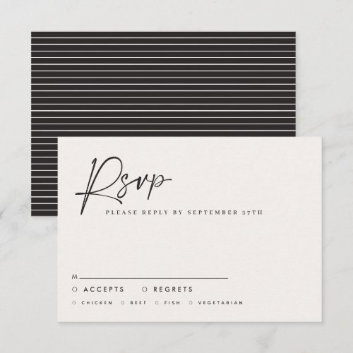 Wedding script modern black white script elegant i invitation