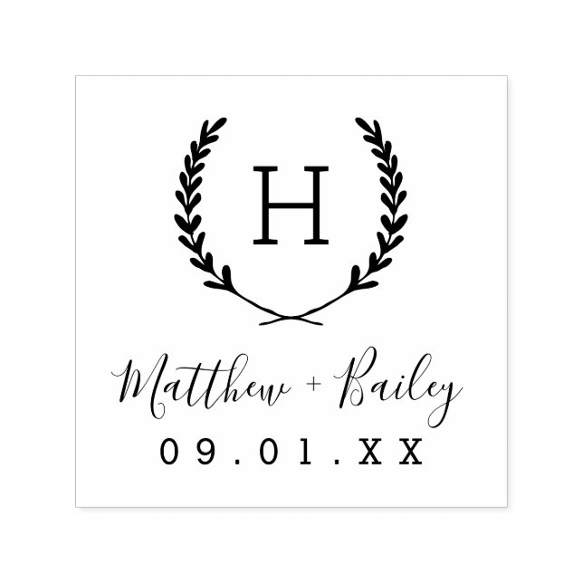Wedding Script Return Address Stamp (Design)