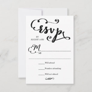 Wedding Script - RSVP Card