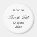 Wedding script Save the Date Magnet | Zazzle