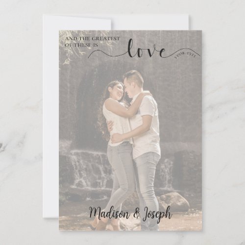 Wedding, Script, Simple, Christian, Typography Invitation