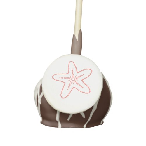 Wedding seafish seastar coral party cake pops