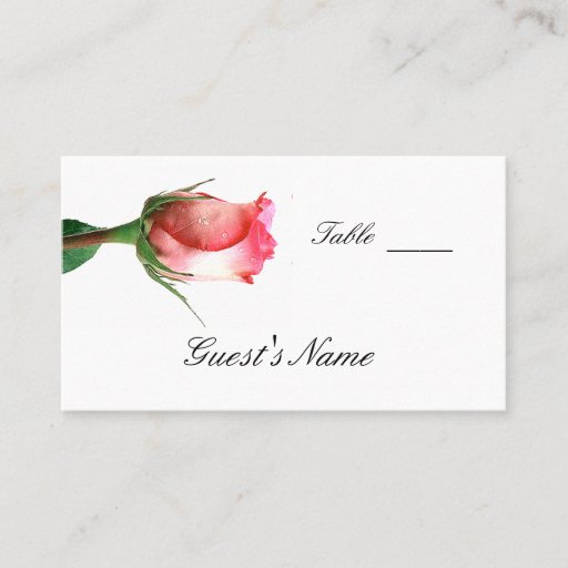 Customizable Wedding  Seating Card Template Business Cards